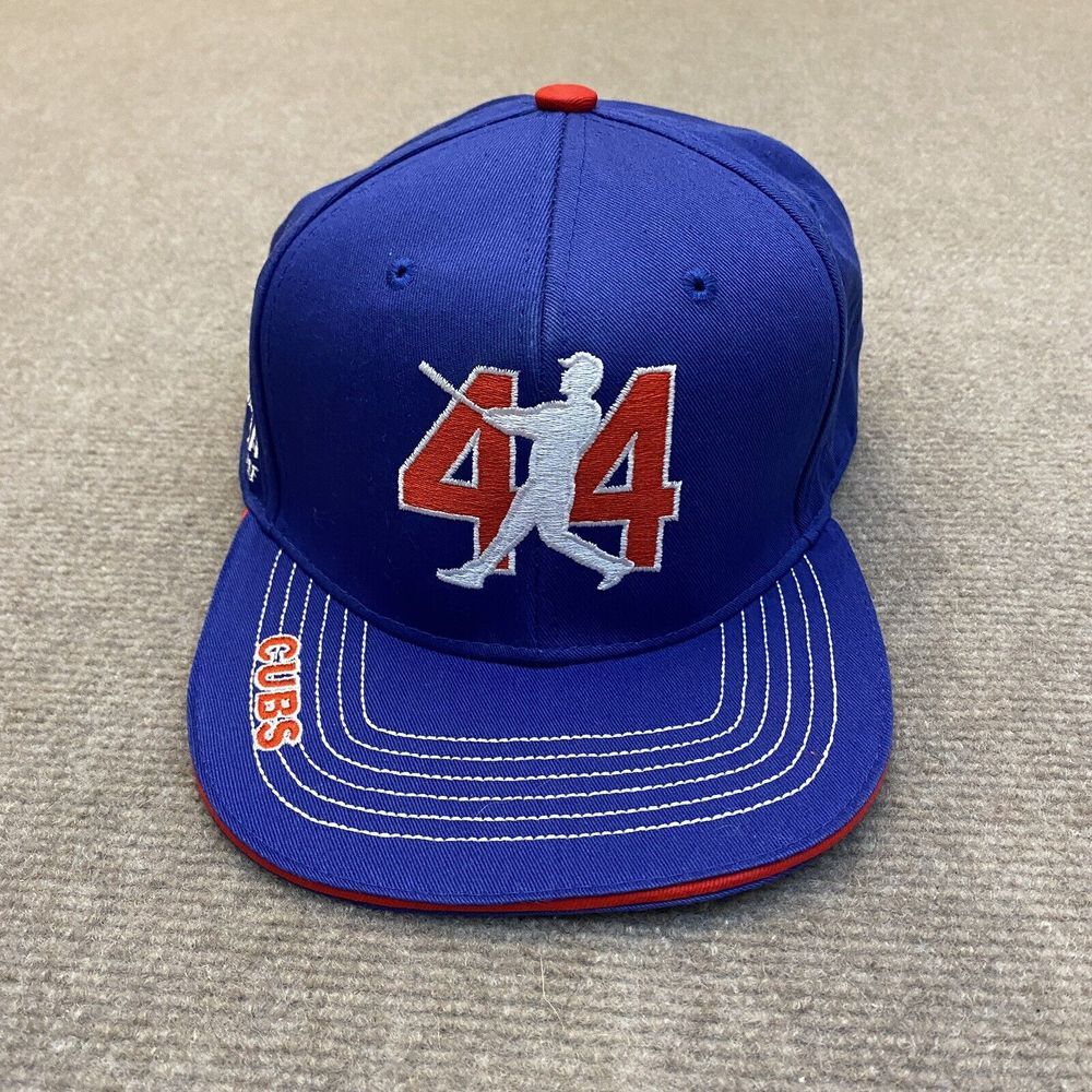 Chicago‎ Cubs Hat Cap Adult One Size 44 Homerun Logo Buona Hotdogs Blue Mens
